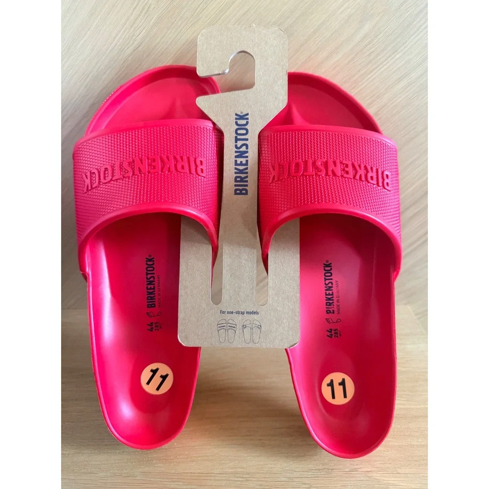 Birkenstock Barbados EVA Slide Sandals Beetroot Red Mens 11 EU 44 Waterproof